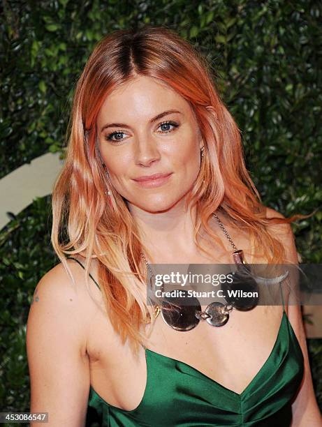 Sienna Miller attends the British Fashion Awards 2013 at London Coliseum on December 2, 2013 in London, England.