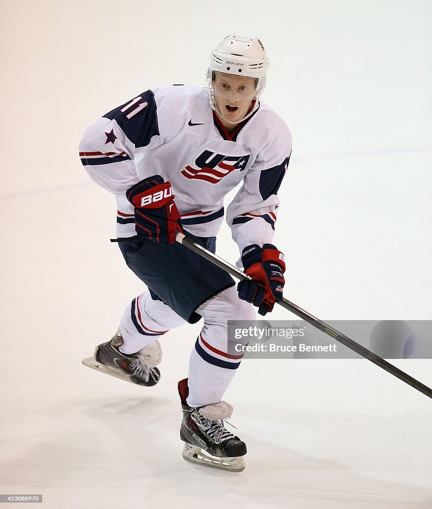 USA Blue v USA White - 2014 USA Hockey Junior Evaluation Camp