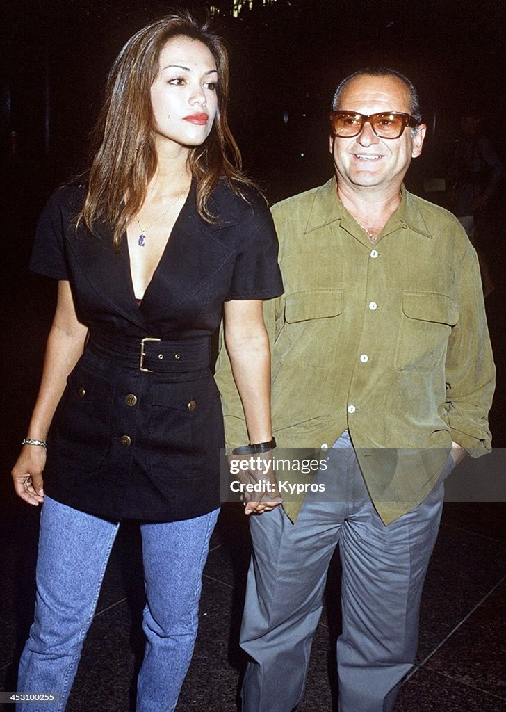 American actor Joe Pesci with his wife Claudia, 1992. Fotografía de noticias Getty Images