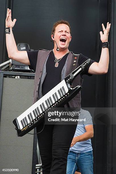 Dean Sams of Lonestar performs on stage during the Watershed Music Festival at The Gorge on August 2, 2014 in George, Washington.