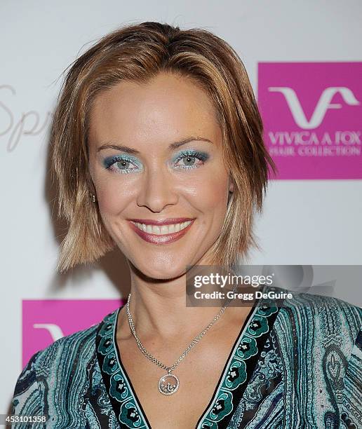 Actress Kristanna Loken arrives at the Vivica A. Fox 50th Birthday party at Philippe Chow on August 2, 2014 in Beverly Hills, California.