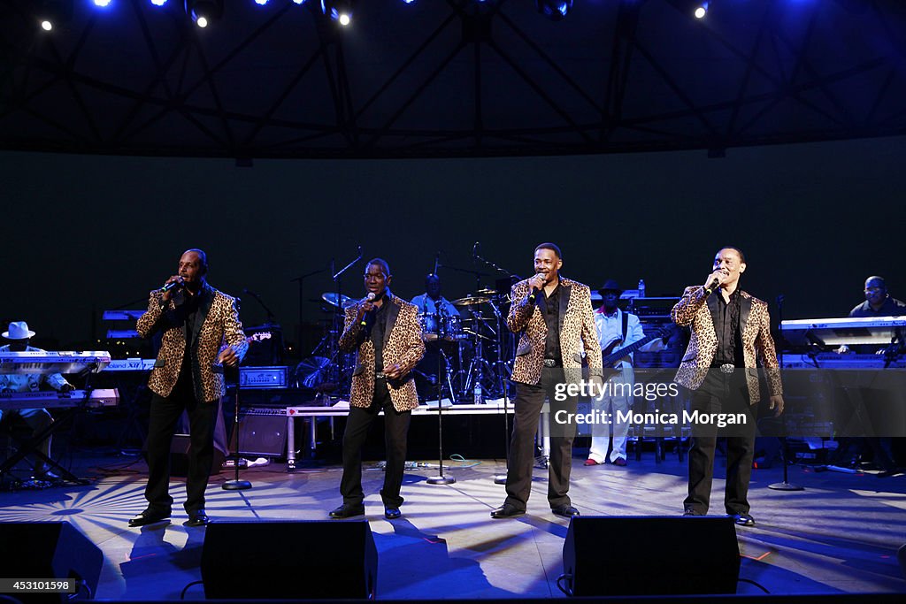 LJ Reynolds and The Dramatics perform at Chene Park Amphitheater on