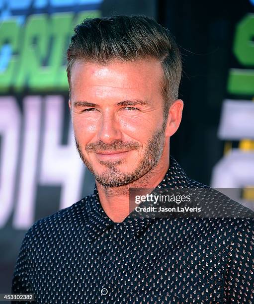 David Beckham attends the 2014 Nickelodeon Kids' Choice Sports Awards at Pauley Pavilion on July 17, 2014 in Los Angeles, California.