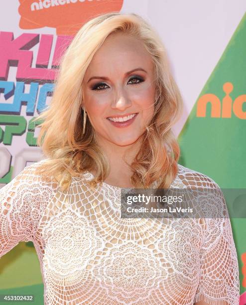 Gymnast Nastia Liukin attends the 2014 Nickelodeon Kids' Choice Sports Awards at Pauley Pavilion on July 17, 2014 in Los Angeles, California.