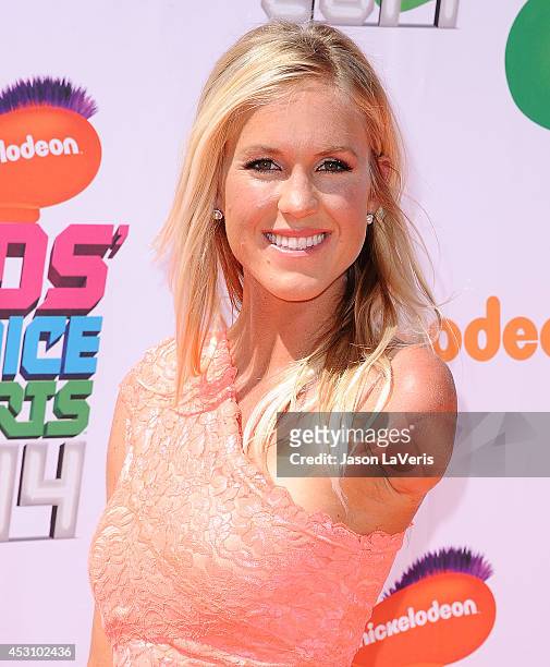 Surfer Bethany Hamilton attends the 2014 Nickelodeon Kids' Choice Sports Awards at Pauley Pavilion on July 17, 2014 in Los Angeles, California.