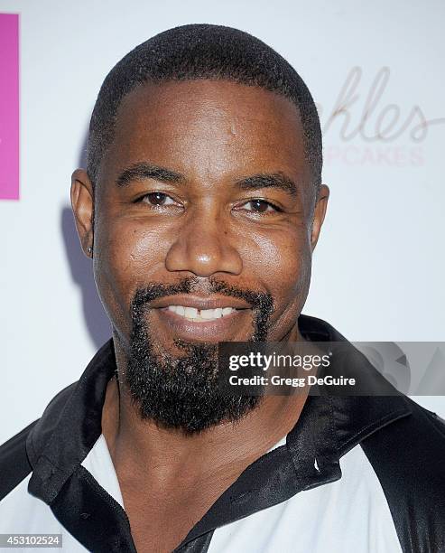 Actor Michael Jai White arrives at the Vivica A. Fox 50th Birthday party at Philippe Chow on August 2, 2014 in Beverly Hills, California.