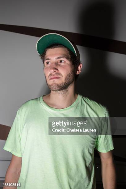 Baauer poses backstage at the HARD summer music festival at Whittier Narrows Recreation Area on August 2, 2014 in Los Angeles, California.