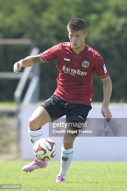Vladimir Rankovic of Hanover controls the ball at Hannover 96 training camp on August 3, 2014 in Mureck, Austria.