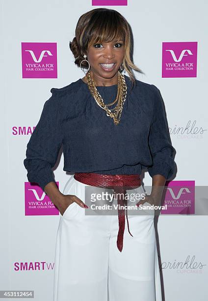 Actress Elise Neal attends Vivica A. Fox's 50th birthday celebration at Philippe Chow on August 2, 2014 in Beverly Hills, California.