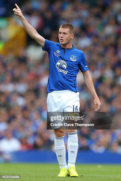 James McCarthy of Everton during the Pre-Season Friendly between Everton and Porto at Goodison Park on August 3, 2014 in Liverpool, England.