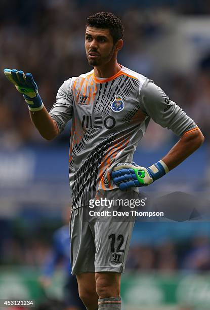 Fabiano of Porto during the Pre-Season Friendly between Everton and Porto at Goodison Park on August 3, 2014 in Liverpool, England.