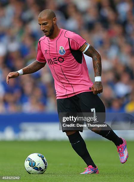 Ricardo Quaresma of Porto during the Pre-Season Friendly between Everton and Porto at Goodison Park on August 3, 2014 in Liverpool, England.