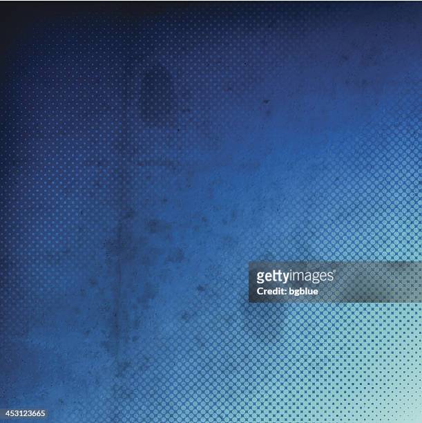 grungy blue background - run down stock illustrations