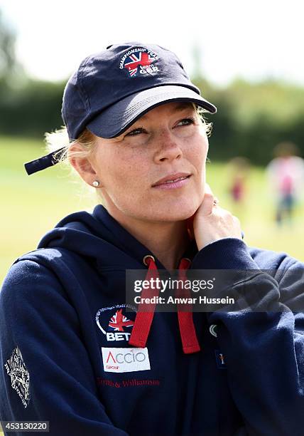 Autumn Phillips attends the Festival of British Eventing at Gatcombe Park on August 03, 2014 in Minchinhampton, England.