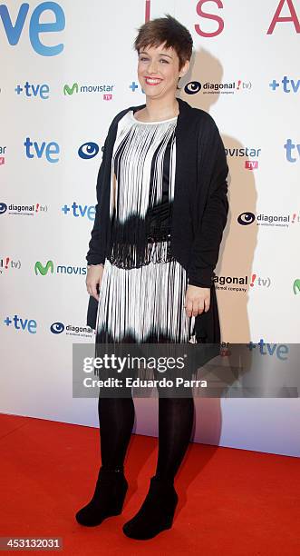 Marta Solano attends 'Isabel' end of season 2 premiere photocall at Capitol theatre on December 2, 2013 in Madrid, Spain.