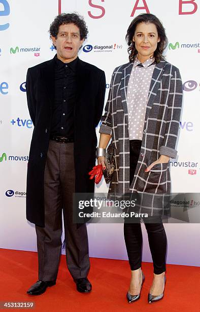 Pedro Casablanc attends 'Isabel' end of season 2 premiere photocall at Capitol theatre on December 2, 2013 in Madrid, Spain.