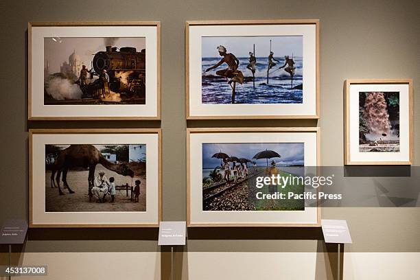 Photographs taken by Steve McCurry displayed at Venaria Royal Palace in a photo exhibition called, "A Eyes Open. When the story stopped in a photo"....