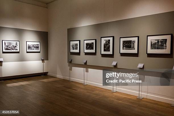 Photographs taken by Don McCullin displayed at Venaria Royal Palace in a photo exhibition called, "A Eyes Open. When the story stopped in a photo"....