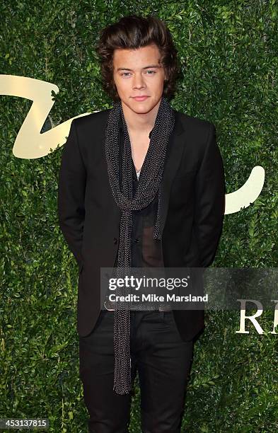 Harry Styles attends the British Fashion Awards 2013 at London Coliseum on December 2, 2013 in London, England.