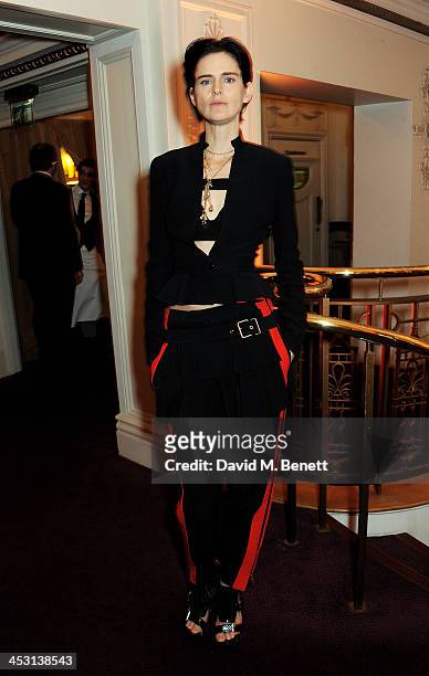 Stella Tennant attends the British Fashion Awards 2013 at London Coliseum on December 2, 2013 in London, England.