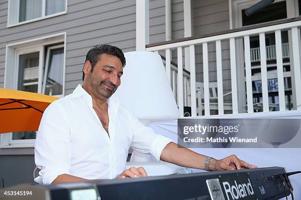 Mousse T. Attends the Land Rover Public Chill 2014 at Beach Motel on August 3, 2014 in St Peter-Ording, Germany.