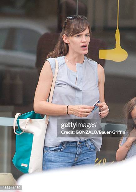 Jennifer Garner is seen on August 03, 2014 in Los Angeles, California.