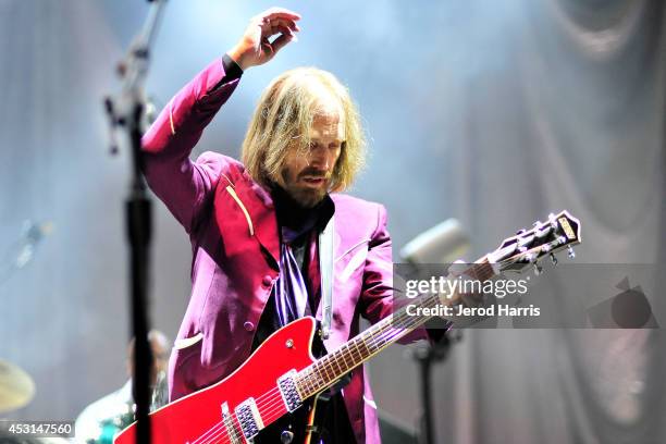 Tom Petty and The Heartbreakers kick off their summer 2014 tour in support of their latest album 'Hypnotic Eye' at Viejas Arena on August 3, 2014 in...