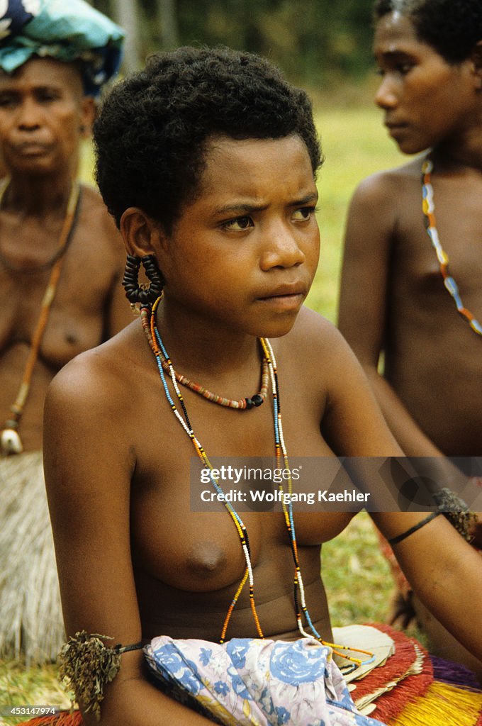 Papua New Guinea, Trobriand Islands, Local Girl...