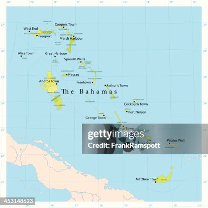 Bahamas Vector Map Bahamas Vector Map