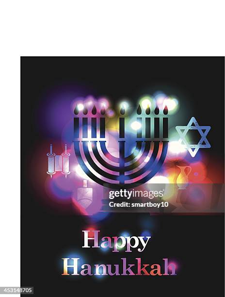 Feliz Hanukkah, Foto de stock