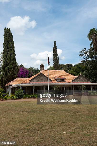View of the Karen Blixen Museum near Nairobi in Kenya, which was once a farm at the foot of the Ngong Hills owned by Danish Author Karen and her...