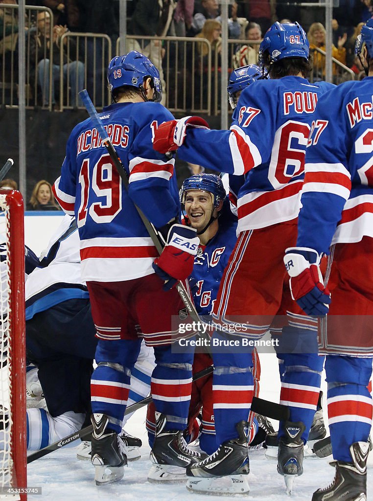 Winnipeg Jets v New York Rangers