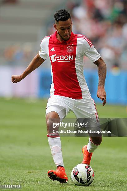 Ricardo Kishna of Ajax in action during the 19th Johan Cruijff Shield match between Ajax Amsterdam and PEC Zwolle at the Amsterdam ArenA on August 3,...
