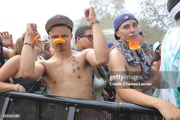 Fans attend HARD Summer at Whittier Narrows Recreation Area on August 3, 2014 in Los Angeles, California.