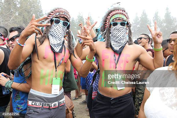 Fans attend HARD Summer at Whittier Narrows Recreation Area on August 3, 2014 in Los Angeles, California.