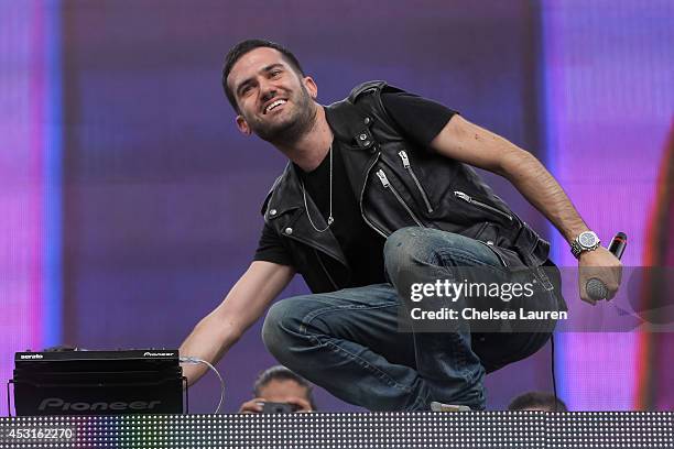 Trak performs during HARD Summer at Whittier Narrows Recreation Area on August 3, 2014 in Los Angeles, California.