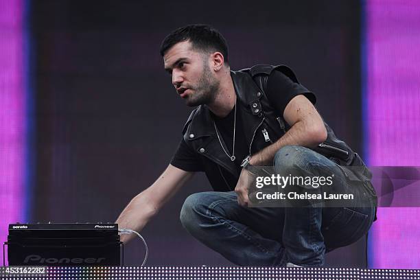 Trak performs during HARD Summer at Whittier Narrows Recreation Area on August 3, 2014 in Los Angeles, California.