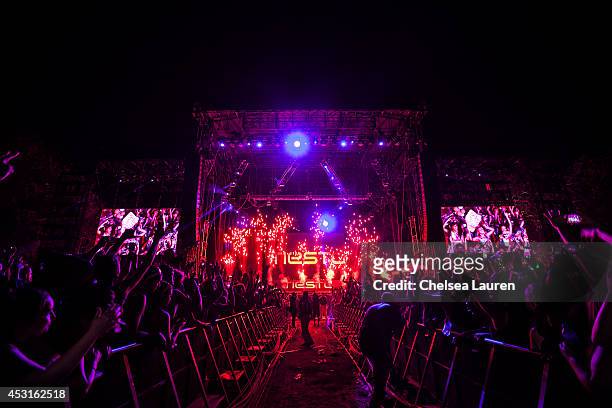 Tiesto performs during HARD Summer at Whittier Narrows Recreation Area on August 3, 2014 in Los Angeles, California.