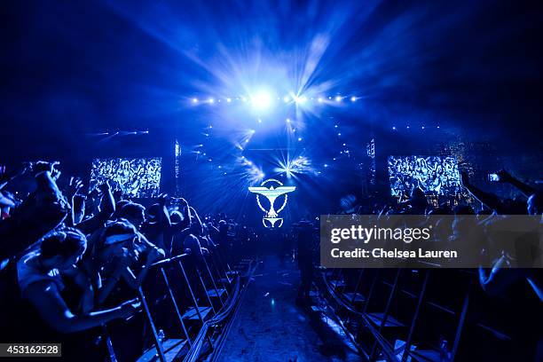 Tiesto performs during HARD Summer at Whittier Narrows Recreation Area on August 3, 2014 in Los Angeles, California.