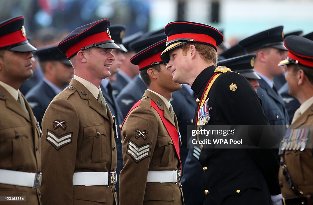 Prince Harry Attends The Unveiling Of The Folkestone Memorial Arch