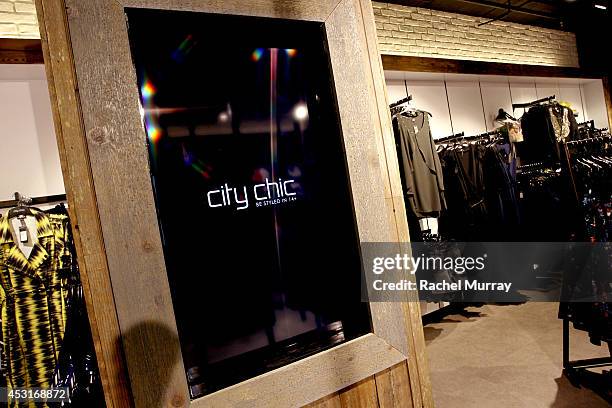 General view of atmosphere during the City Chic Exclusive Preview: First U.S Store Culver City at Westfield Culver City Shopping Mall on July 31,...