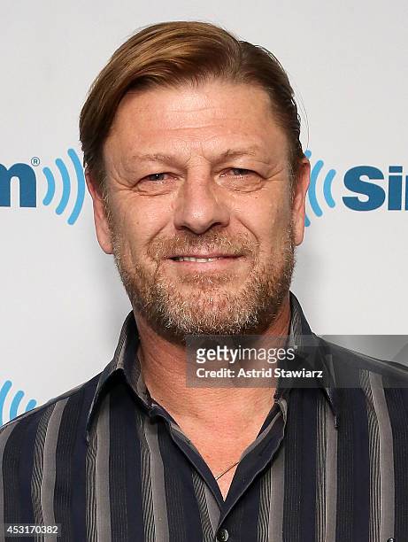Actor Sean Bean visits the SiriusXM Studios on August 4, 2014 in New York City.