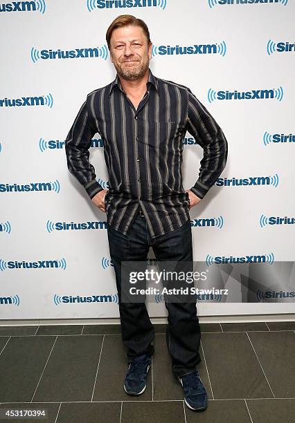 Actor Sean Bean visits the SiriusXM Studios on August 4, 2014 in New York City.