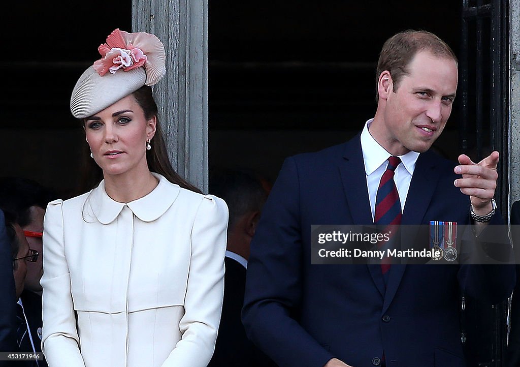 Duke & Duchess Of Cambridge And Prince Harry Attend Grand Place