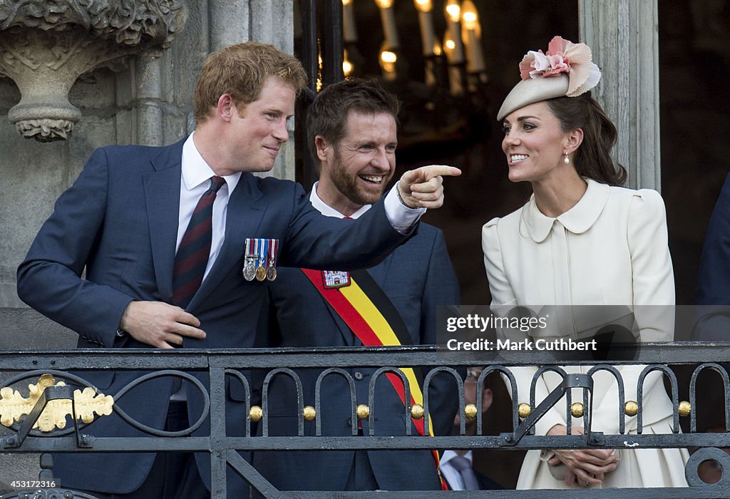 Duke & Duchess Of Cambridge And Prince Harry Attend Grand Place