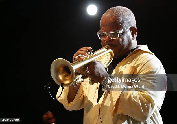 Terence Blanchard performs at Summerstage at SummerStage at Rumsey Playfield, Central Park on August 3, 2014 in New York City.