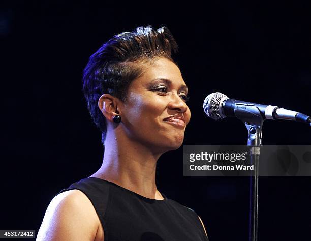 Jean Baylor performs at Summerstage at SummerStage at Rumsey Playfield, Central Park on August 3, 2014 in New York City.