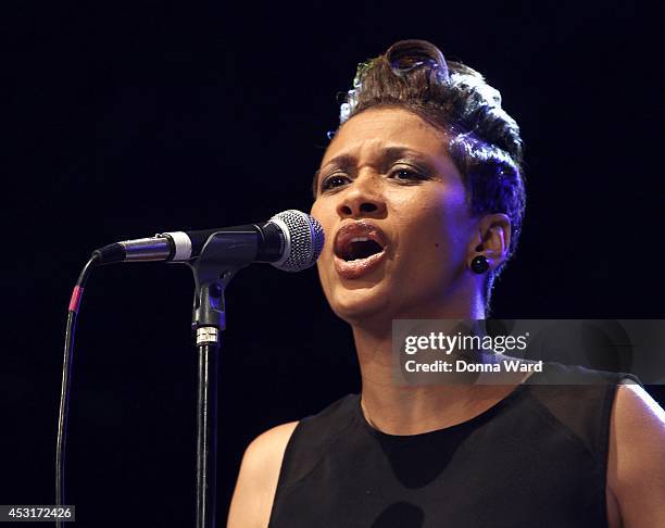 Jean Baylor performs at Summerstage at SummerStage at Rumsey Playfield, Central Park on August 3, 2014 in New York City.