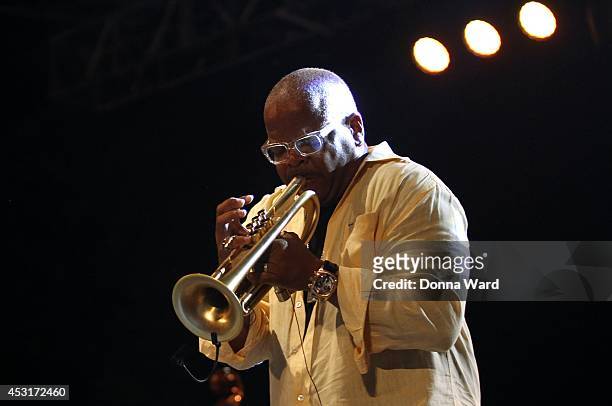 Terence Blanchard performs at Summerstage at SummerStage at Rumsey Playfield, Central Park on August 3, 2014 in New York City.