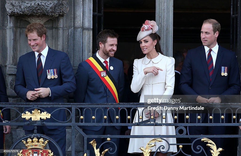 Duke & Duchess Of Cambridge And Prince Harry Attend Grand Place